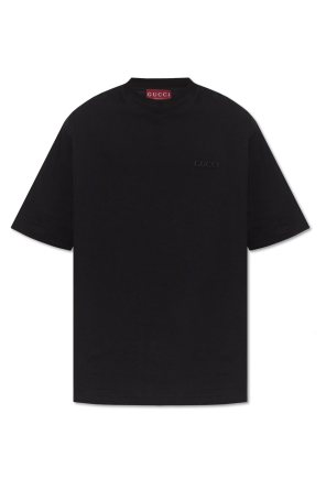 GUCCI ブラック Tシャツ ロゴ刺繍 24710635_54999472_322.jpg